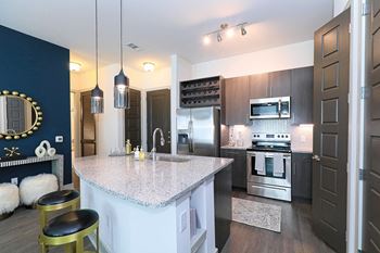 Granite countertops in kitchen & bathroom